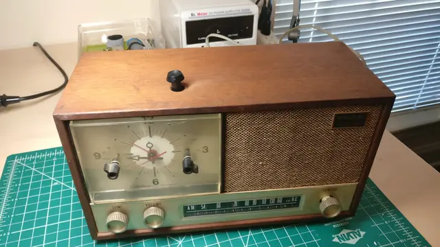 top view of a radio